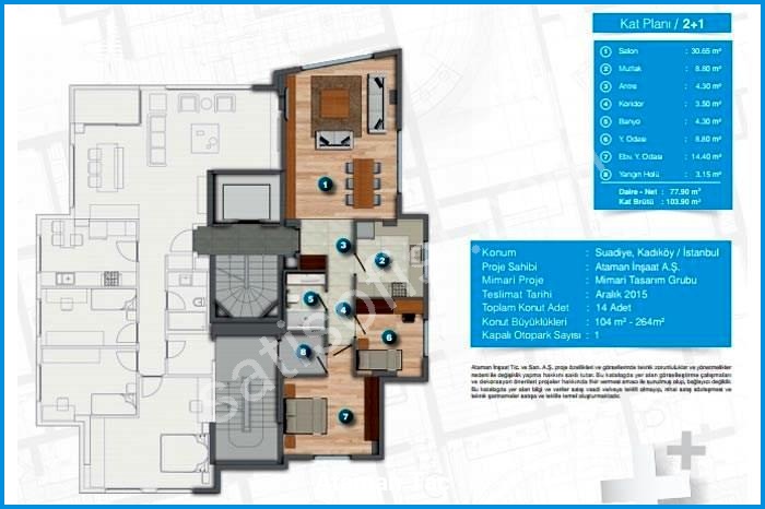 ataman taç kat planları görsel 1