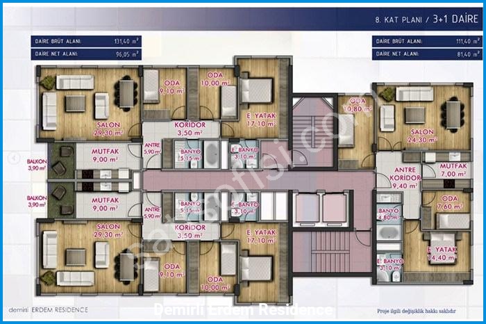Demirli Erdem Residence Kat Planları 2 demirli erdem residence kat planları görsel 2