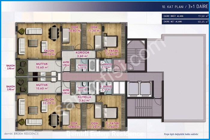 Demirli Erdem Residence Kat Planları 3 demirli erdem residence kat planları görsel 3