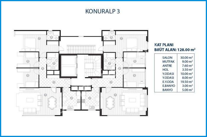 denge konuralp 3 kat planları görsel 1