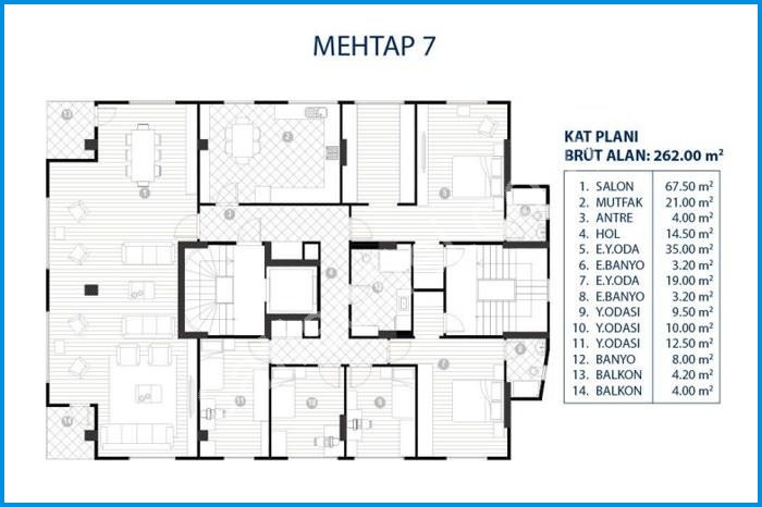 denge mehtap 7 kat planları görsel 2