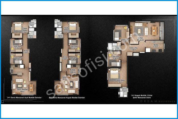 Dream Residence Kat Planları 1 dream residence kat planları görsel 1
