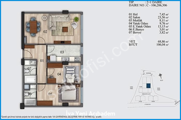 i̇va yeni acıbadem kat planları görsel 13