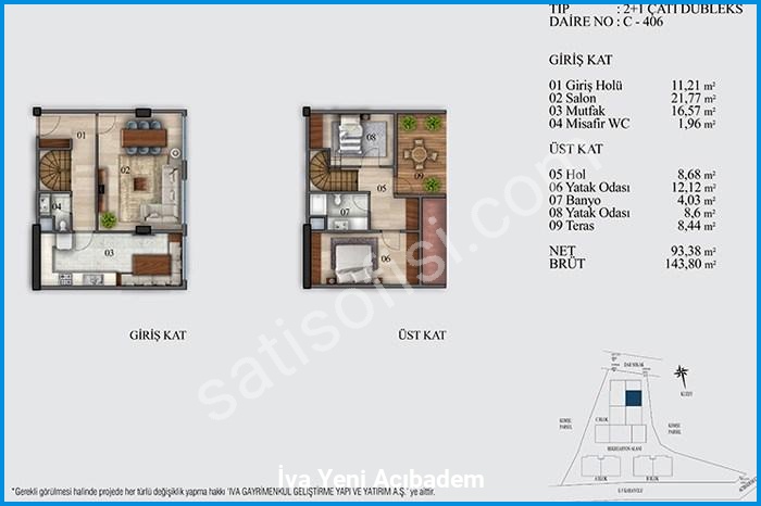 i̇va yeni acıbadem kat planları görsel 18
