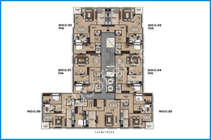i̇va yeni acıbadem kat planları görsel 3