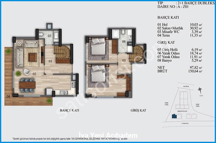 i̇va yeni acıbadem kat planları görsel 7