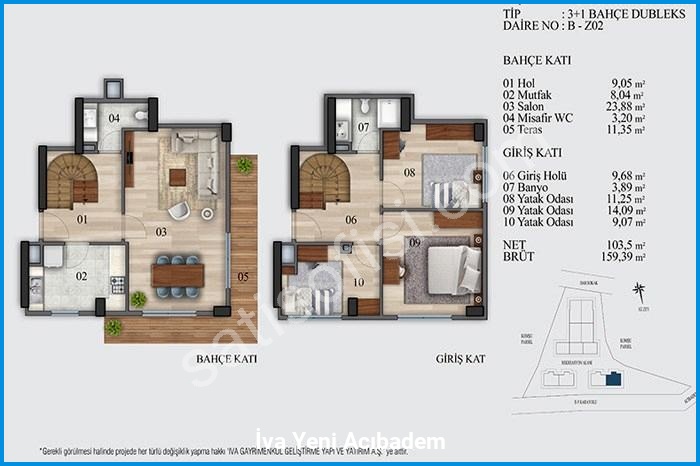 i̇va yeni acıbadem kat planları görsel 9