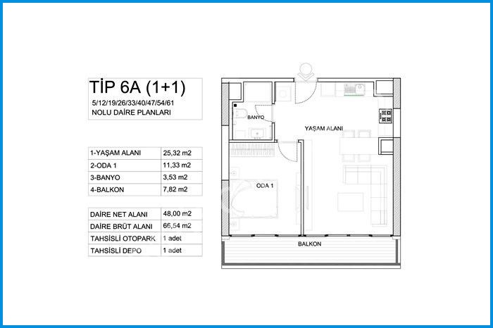 kontek düet çiftehavuzlar kat planları görsel 1
