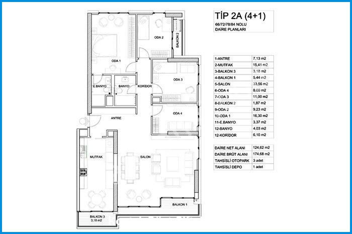 kontek düet çiftehavuzlar kat planları görsel 7