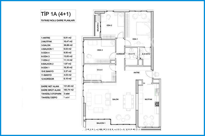 kontek düet çiftehavuzlar kat planları görsel 8