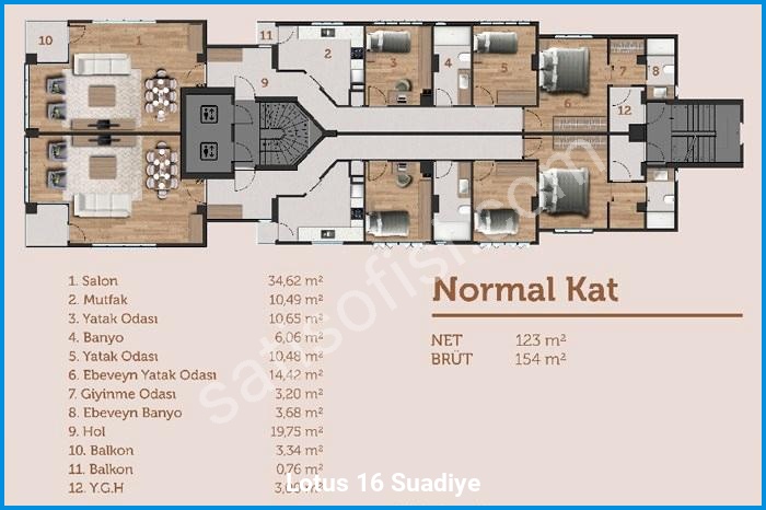 lotus 16 suadiye kat planları görsel 3