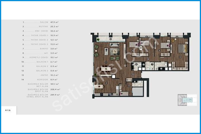 mesa koz kat planları görsel 9
