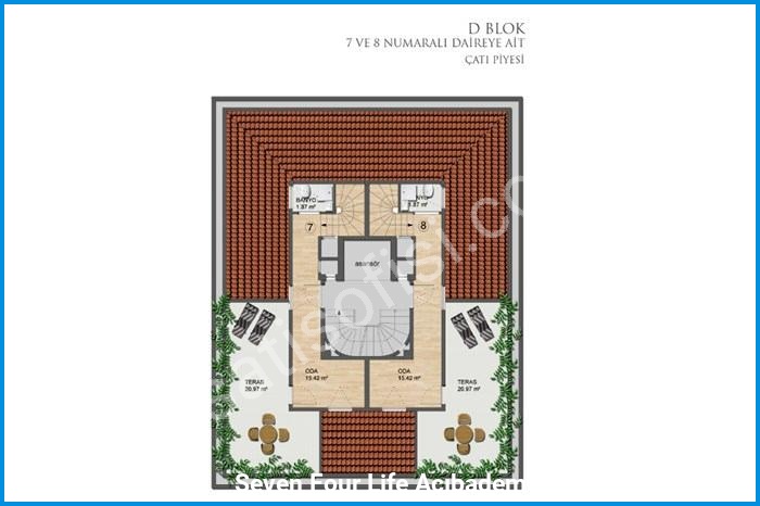 seven four life acıbadem kat planları görsel 12