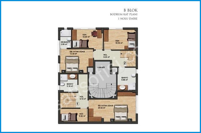 seven four life acıbadem kat planları görsel 7