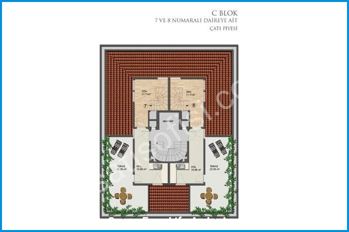 seven four life acıbadem kat planları görsel 9