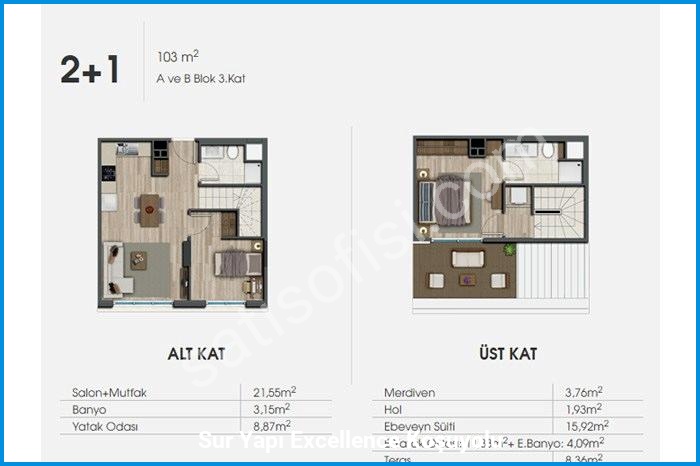sur yapı excellence koşuyolu kat planları görsel 11