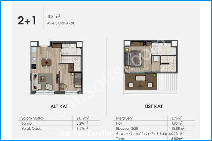 sur yapı excellence koşuyolu kat planları görsel 12