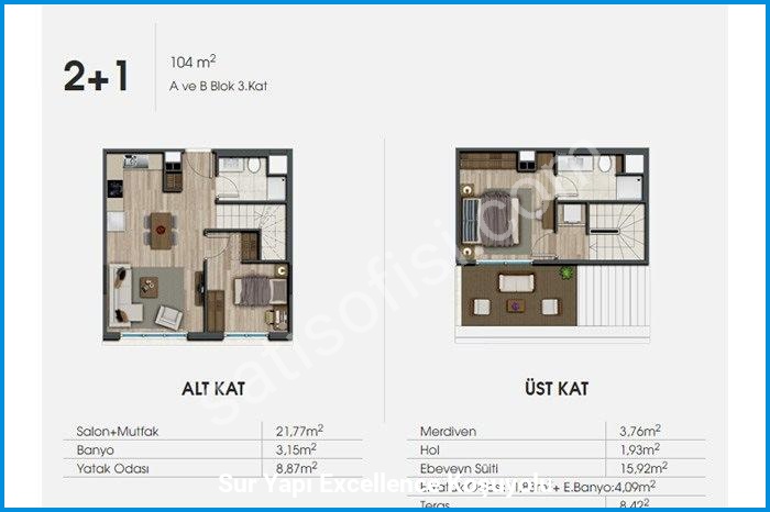 sur yapı excellence koşuyolu kat planları görsel 13