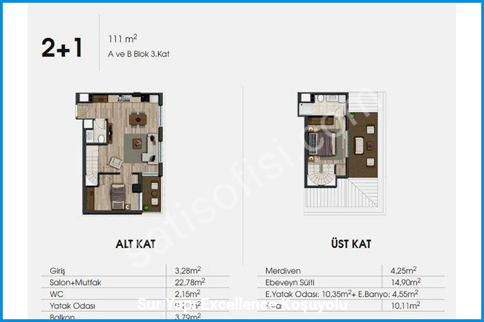 sur yapı excellence koşuyolu kat planları görsel 14