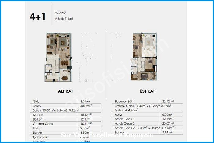 sur yapı excellence koşuyolu kat planları görsel 27