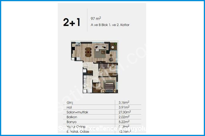 sur yapı excellence koşuyolu kat planları görsel 8