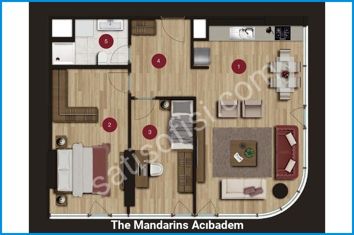 the mandarins acıbadem kat planları görsel 1