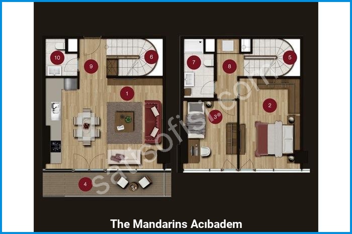 the mandarins acıbadem kat planları görsel 6