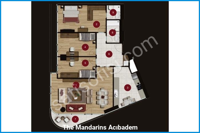 the mandarins acıbadem kat planları görsel 7