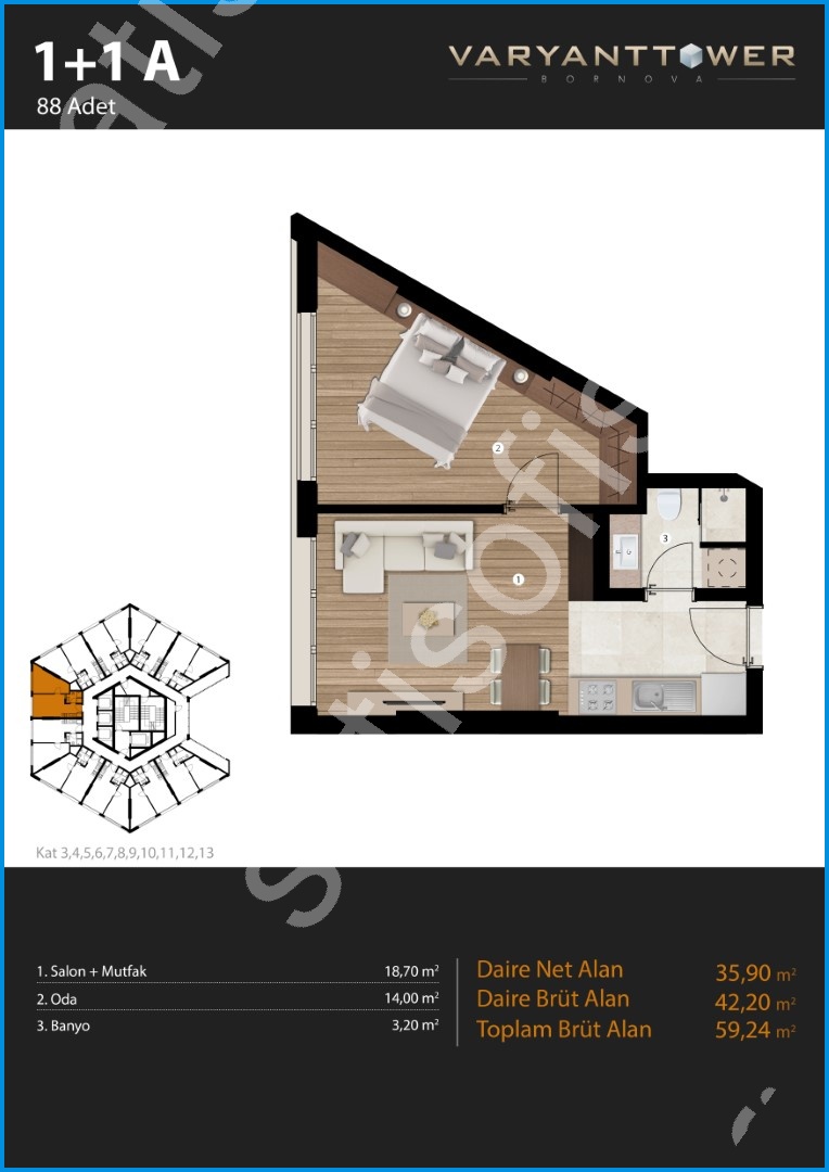 Varyant Tower Bornova görsel 16