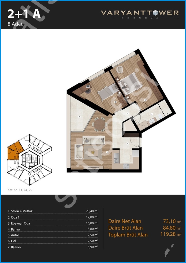Varyant Tower Bornova görsel 17