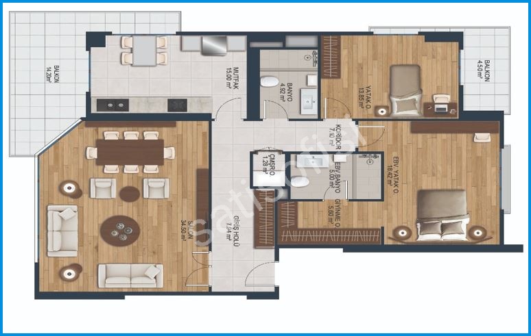 Deniz İstanbul Marina Residence görsel 7