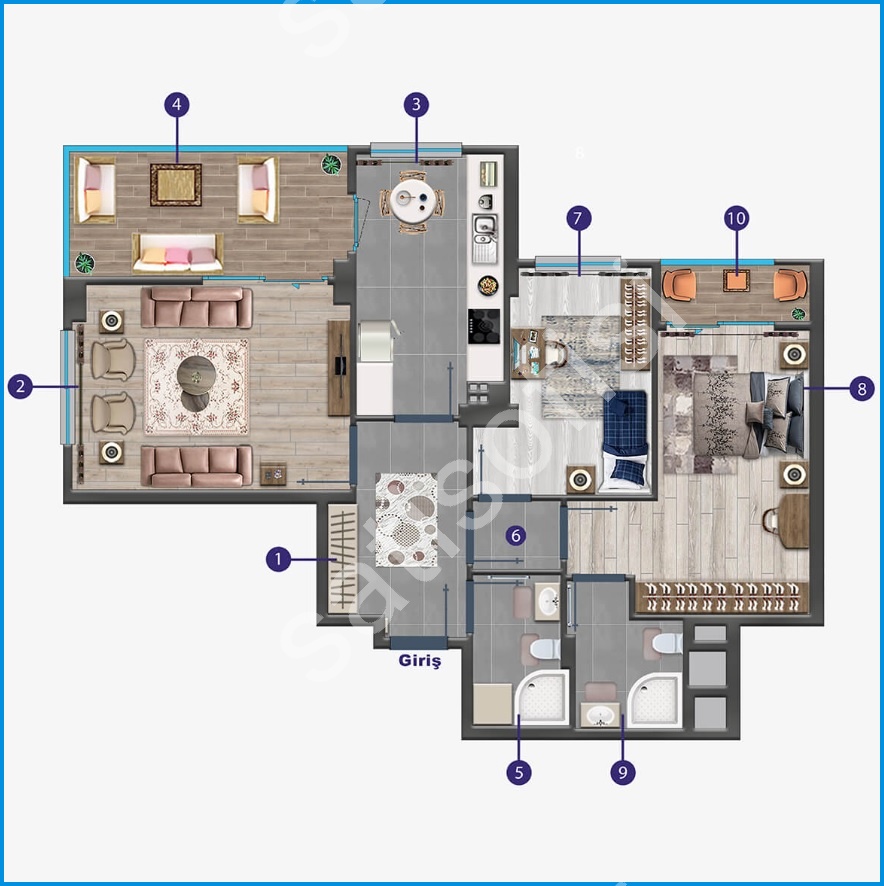 İBF Şehr-i Lokman Suites Safran görsel 13